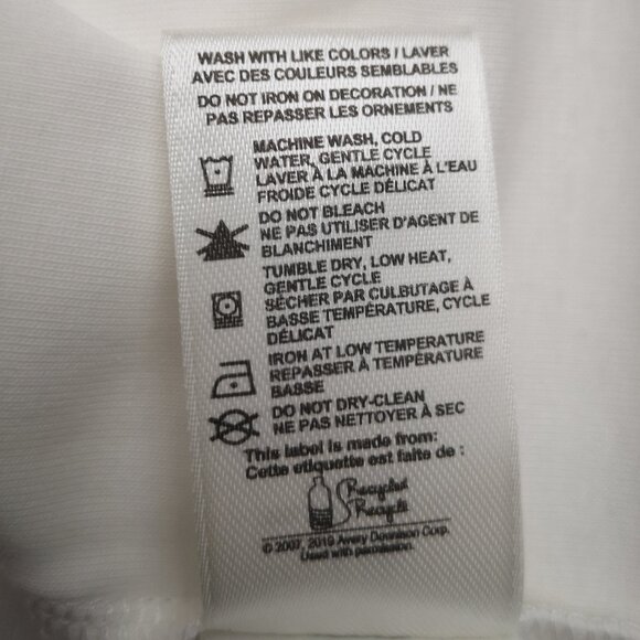 NWT Denver Hayes Ladies Size Large White V-neck Fitted 3/4 Sleeves T-shirt - Picture 8 of 13